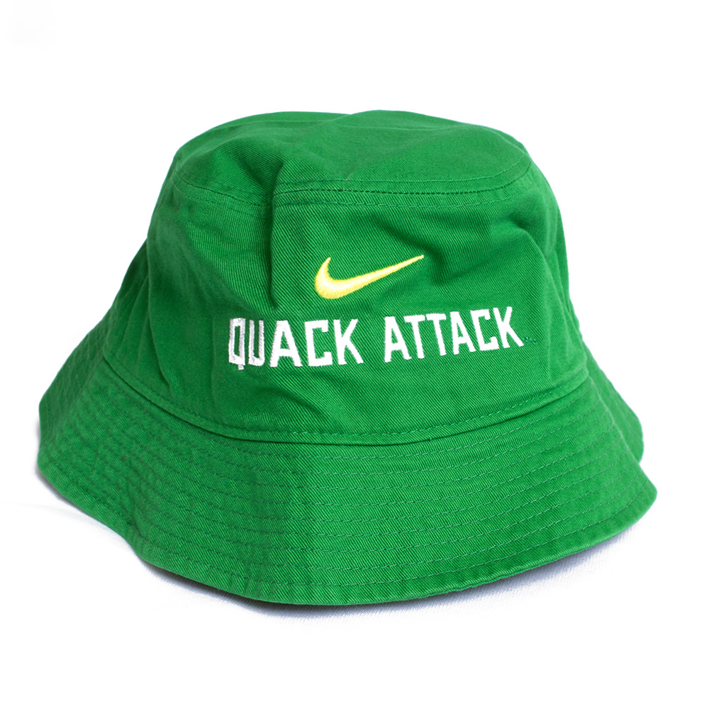 Classic Oregon O, Nike, Green, Bucket, Cotton, Accessories, Unisex, Apex Cotton, Quack Attack, Hat, 799516